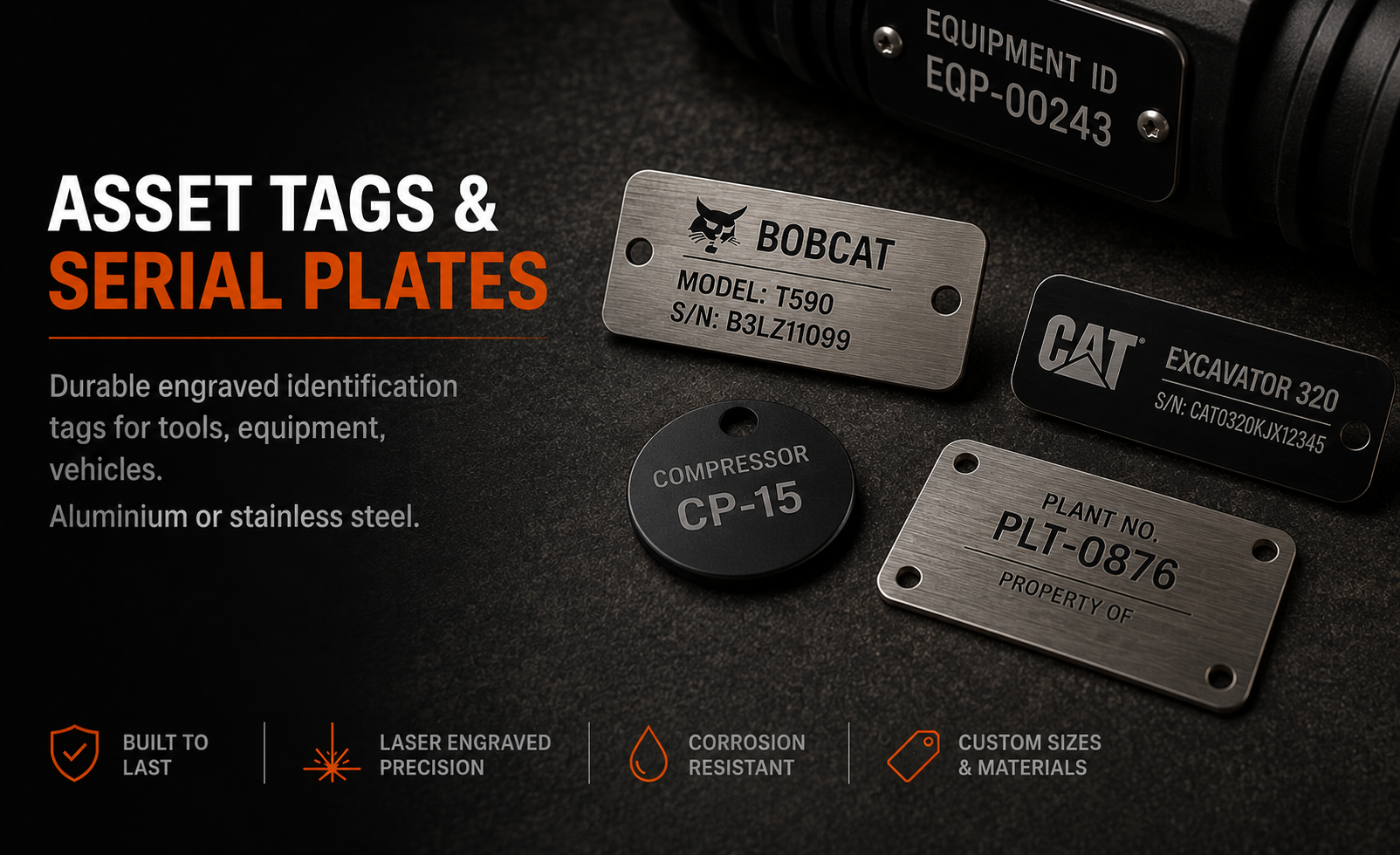 Asset Tags and Serial Plates